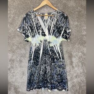 Needle and Thread Tribal Print Mandalas Tie Dye Mini Dress EUC